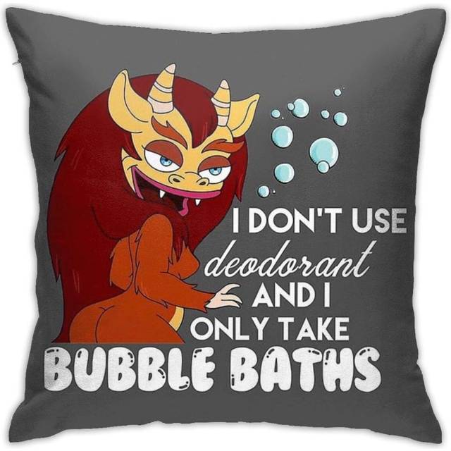 "Hormone Monstress - Big Mouth Home Decor Throw Pillow Cases For Sofa Couch Cushion Covers 18""x18"""