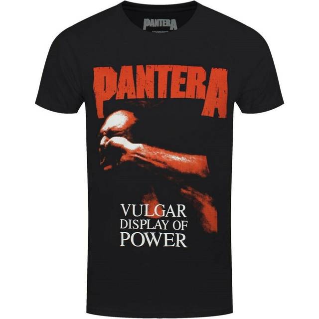 (L, Black) Pantera Unisex Adult Vulgar Display Of Power T-Shirt
