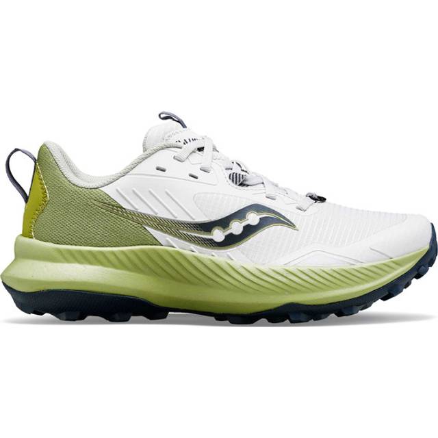 Saucony Blaze Tr All Terrain Trail Womens Running Shoes | Running Trainers  | Fog Grey / Green / Black  | UK Size 8