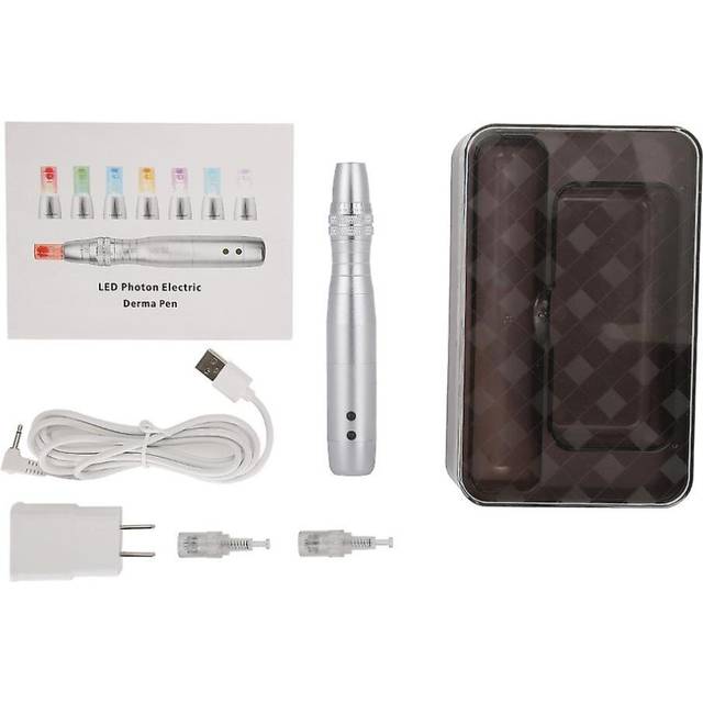 Anti-aging 7 Led Color Light Photon Electric Derma Pen With Nano Micro Needle Us