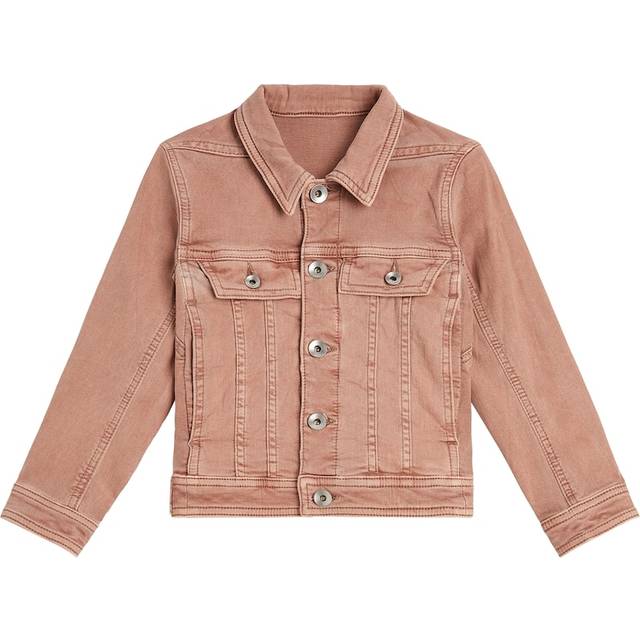 Rick Owens Kids Pink Trucker Denim Jacket - 13 Dark Pink - 10Y