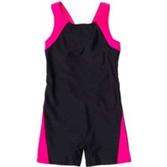 Sporty Boyleg Racer Back Swimsuit - Black - 9-10 Years