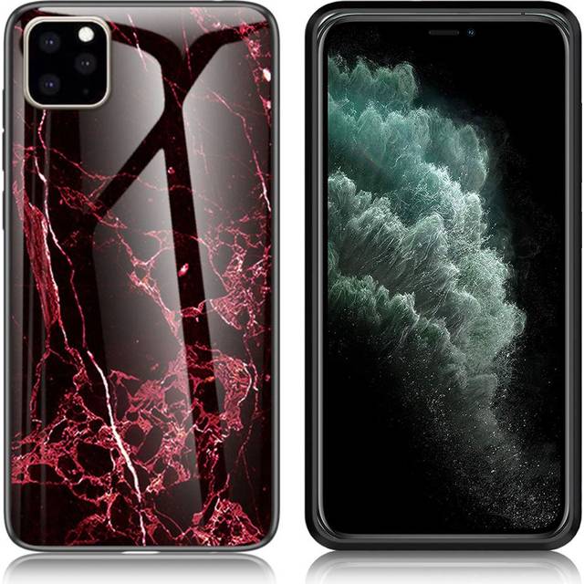 Fantasy Marmor iPhone 11 Pro Max skal - Röd