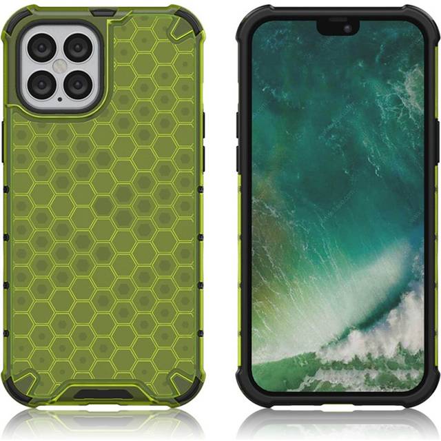 Bofink Honeycomb iPhone 12 Pro Max skal - Grön