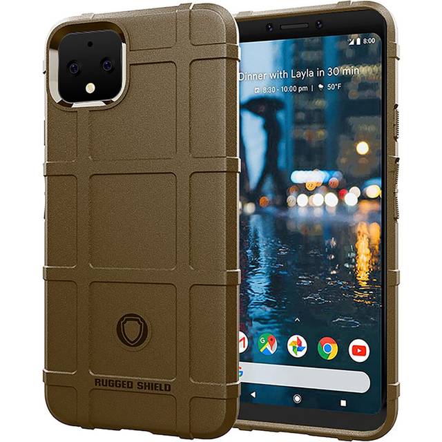 Rugged Shield Google Pixel 4 XL skal - Brun