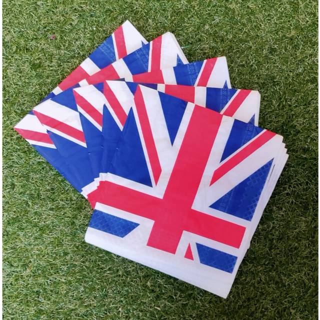 16 Union Jack Napkins Kings Coronation Party Tableware Paper Serviette
