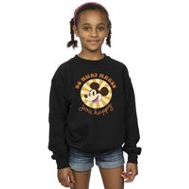 Mickey Mouse Do What Makes You Happy Sweatshirt - Black - 3-4 Years