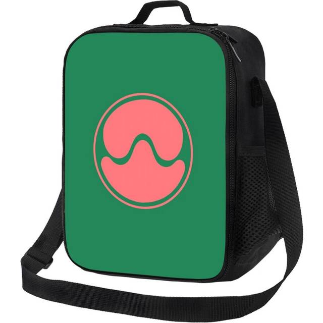 Kids Lunch Bag Gaga Planet Chromatica Logo (PinkGreen) Insulated Tote Box for Girls Boys Back to School