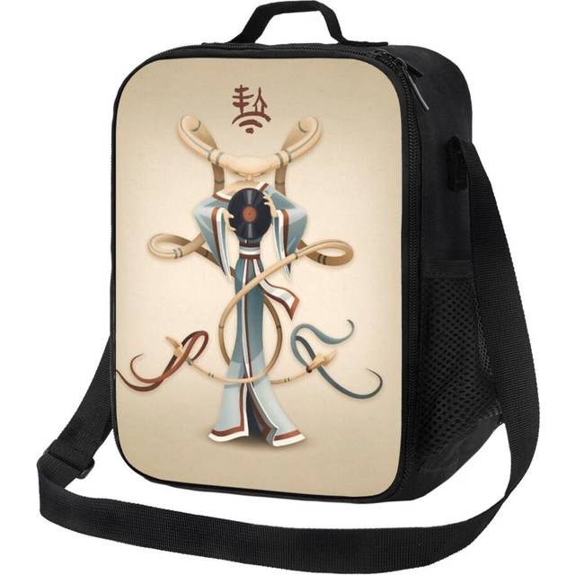 Kids Lunch Bag Stammheim - Vinyl Zen Insulated Tote Box for Girls Boys Back to School
