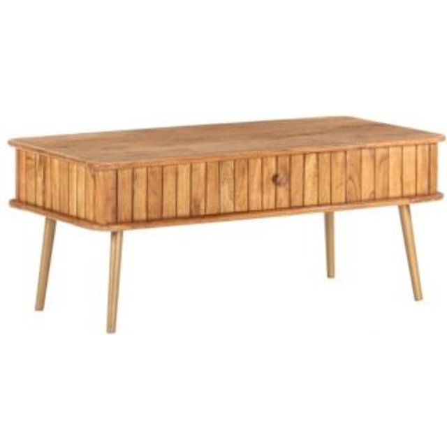 vidaXL Coffee Table 100x50x40 cm Solid Acacia Wood - Brown