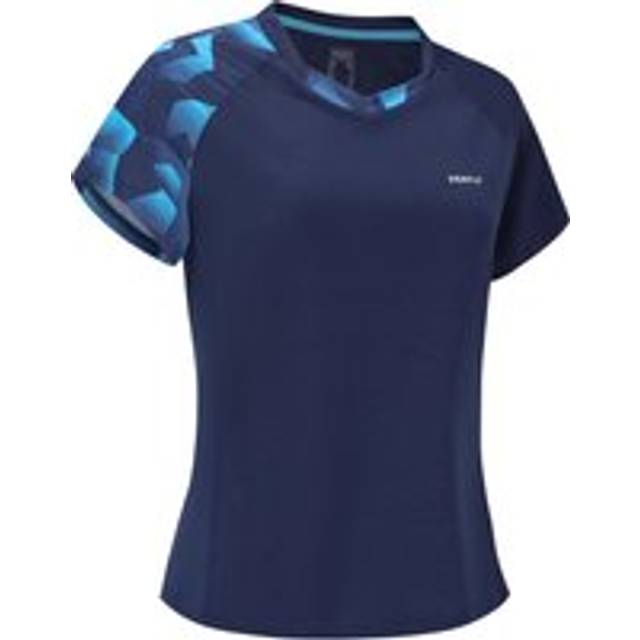 Lite Badminton T-shirt 560 Women Navy Aqua - Navy Blue/royal Blue