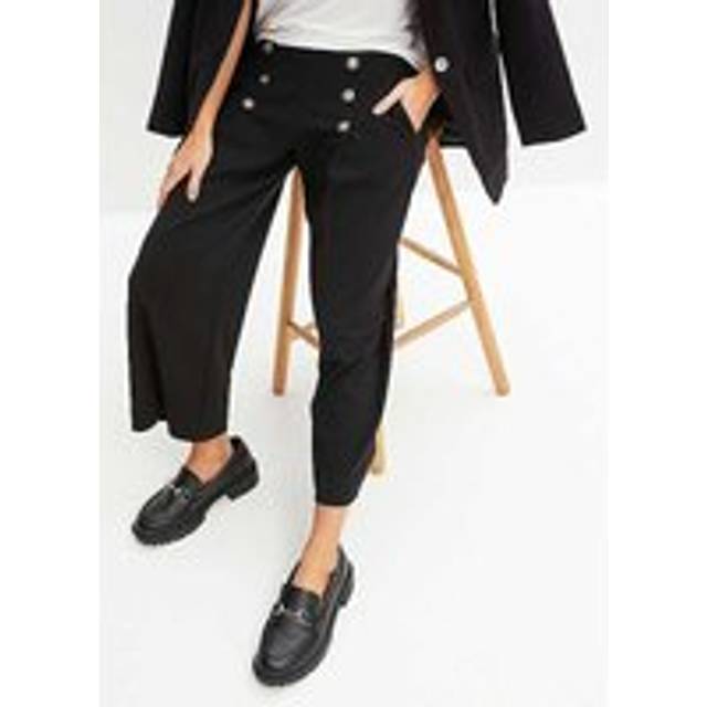 bonprix Jersey Culottes - Black