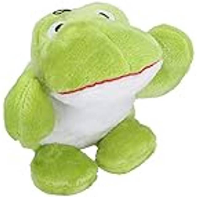 Big buddie fritz the frog dog plush soft play toy with squeak & voice box