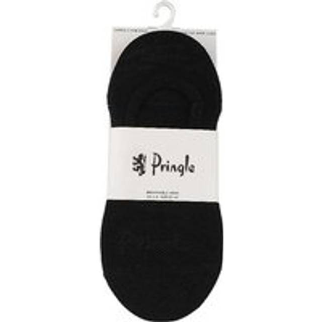 Pringle Ladies Pack of 3 Black Sports Invisible Trainer Socks