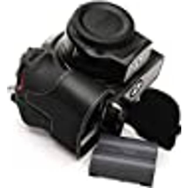 Genuine real leather half camera case bag cover for nikon z7 ii nikon z6 ii z5