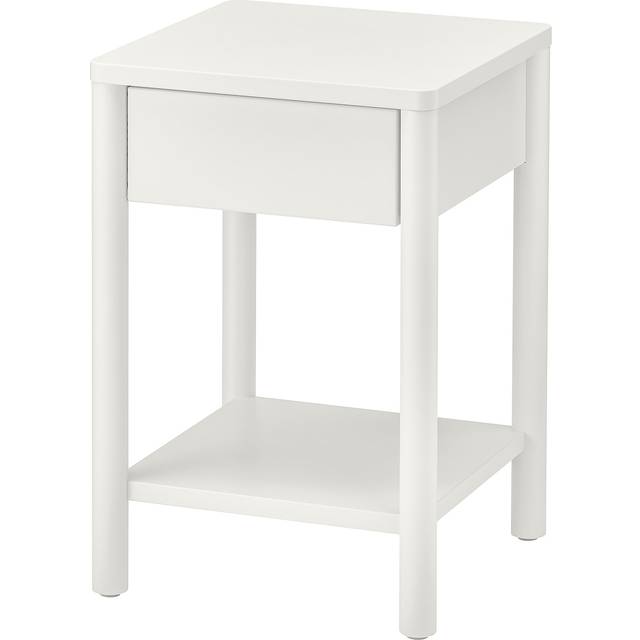 TONSTAD avlastningsbord, off-white, 40x40x59 cm