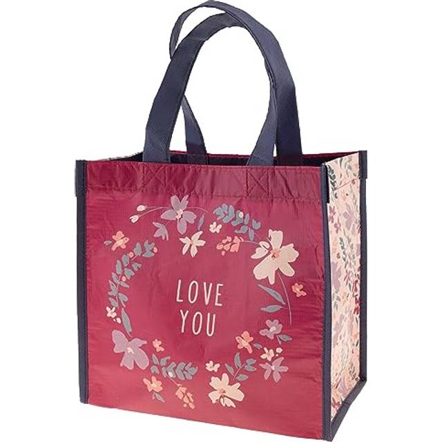 Karma Reusable Gift Bags - Tote and Gift Bags with Handles - Perfect for Birthday and Party Gifts - RPET 1 Love You Medium