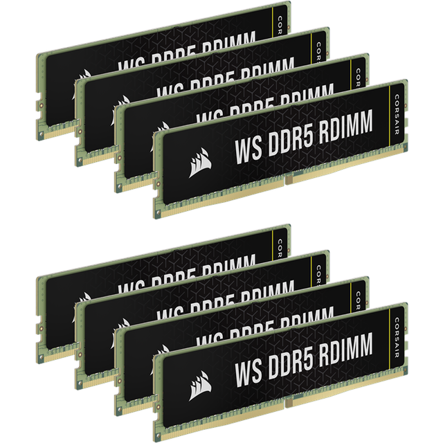 CORSAIR WS DDR5 RDIMM 128GB (8x16GB) DDR5-5600 Workstation Memory Kit