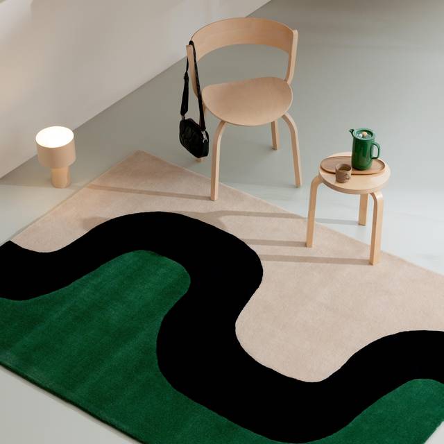 Marimekko Seireeni Matta 250x350 Cm Green - Tuftade mattor Nyzeeländsk Ull Grön - 132707250350