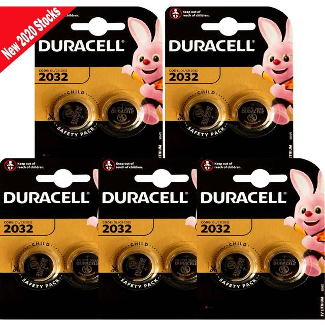 Duracell CR2032 3V Lithium Coin Cell Battery with Baby Secure Technology Pack of 10