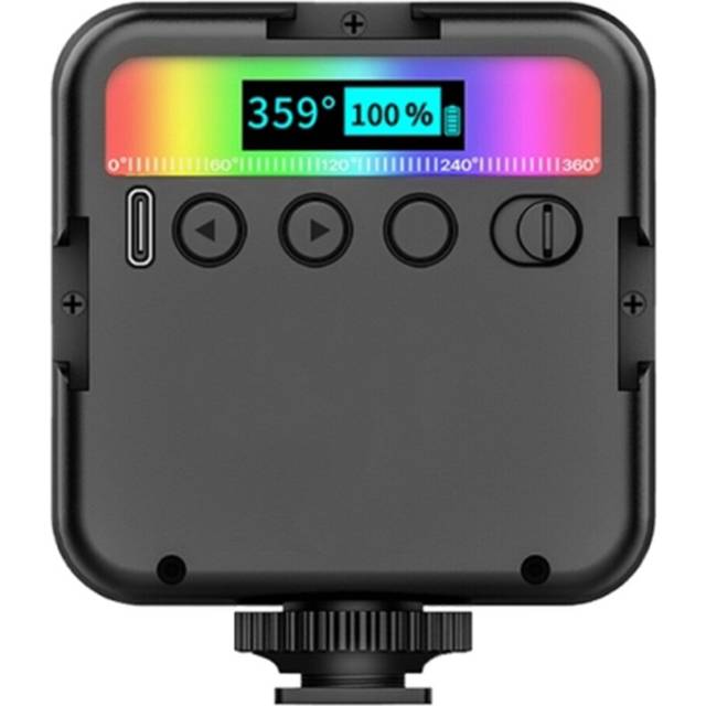 RGB LED Fill Light Video Conference Fill Light Pocket Light Led Vlog Full Color Fill Light SLR Photography Fill Light