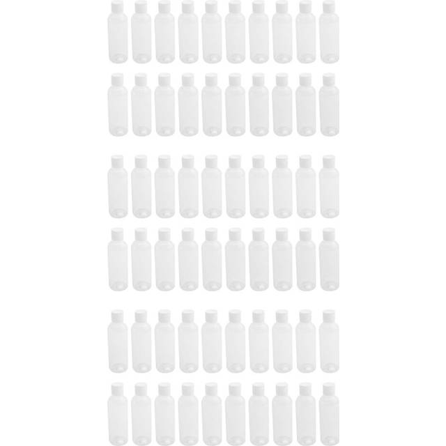 60 Pieces 100Ml Plastic Shampoo Bottles Plastic Bottles for Travel Container for Cosmetics Lotion