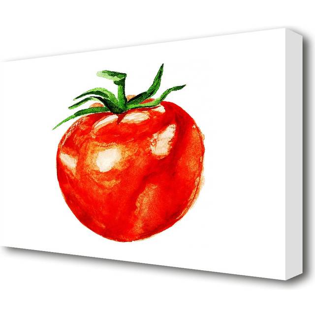 Single Tomato Kitchen - Wrapped Canvas Painting Print (81.3 cm H x 121.9 cm W)