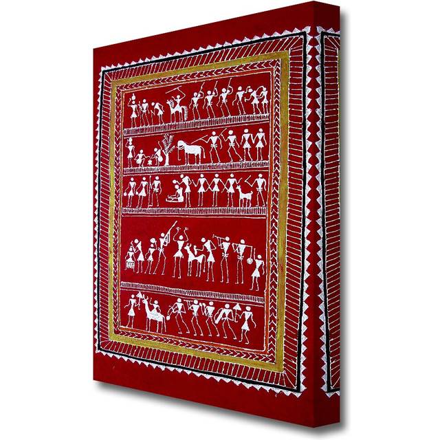 Aboriginal Saura Ethnic - Wrapped Canvas Graphic Art Print (121.9 cm H x 81.2 cm W)