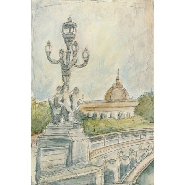 View of Paris IV - Wrapped Canvas Art Prints (46cm H x 30cm W x 3.8cm D)