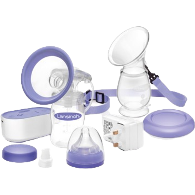 Lansinoh Compact Single Electric Breast Pump/Milk Collector Combi Pack