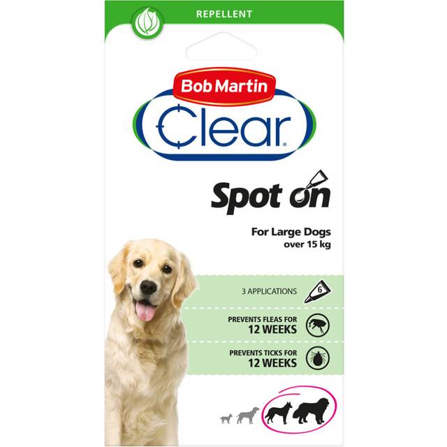 (120 Weeks) Bob Martin Clear Flea & Tick Spot On For Large Dogs