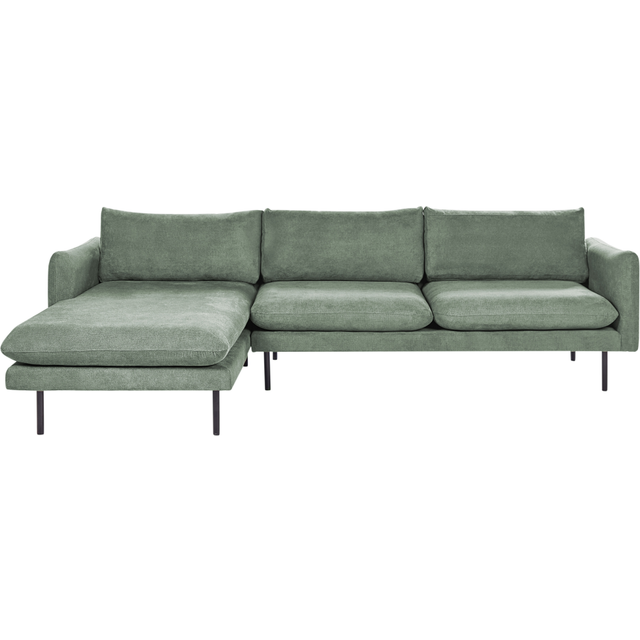 Fabric Corner Sofa Right Hand Green VINTERBRO