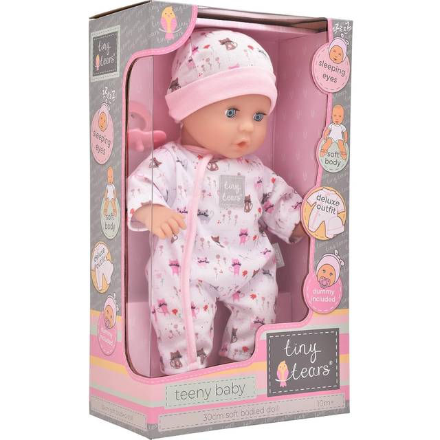John Adams | Tiny Tears - Teeny Baby - 30cm soft bodied doll: One of the UK's best loved doll brands! | Nurturing Dolls | Ages 10m+