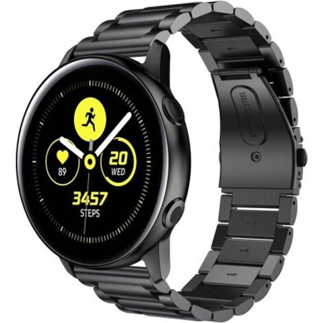 (Standard, 2) Stainless Steel Watch Band Strap For Samsung Galaxy Active 40Mm Sm R500 Black