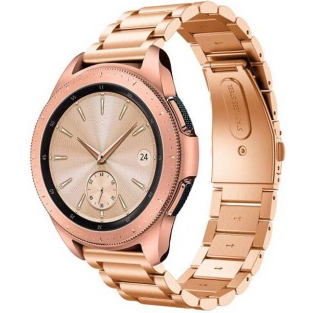 (Standard, 2) Stainless Steel Watch Band Wrist Strap For Samsung Galaxy 42Mm Sm R810 Rose Gold