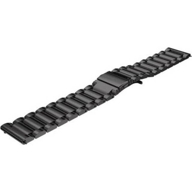 (Standard, 2) Stainless Steel Clasp Wrist Watch Band For Samsung Gear S3 Classic Frontier 22Mm Black