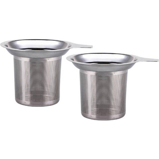 2X Reusable Stainless Steel Mesh Tea Infuser Tea Strainer Teapot Tea Leaf Spice Filter Drinkware Kitchen Accessories