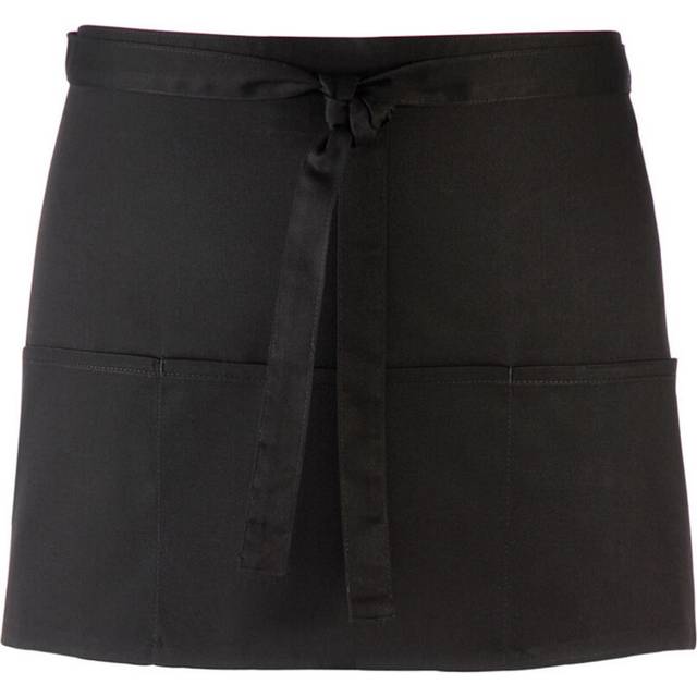 (One Size, Black) Premier Colours 3 Pocket Short Apron