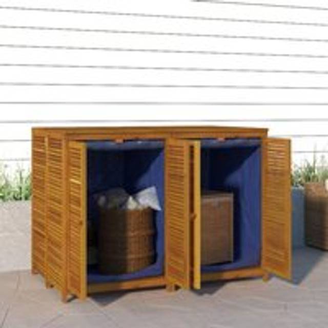Garden Storage Box 140x87x104 cm Solid Wood Acacia - Brown - One Size