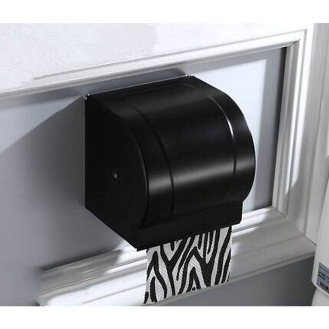 (a-E) Double Outlet Waterproof Wall Mount Toilet Paper Holder Shelf Bathroom Toilet Paper Tissue Tray Roll Paper Tube Storage Box