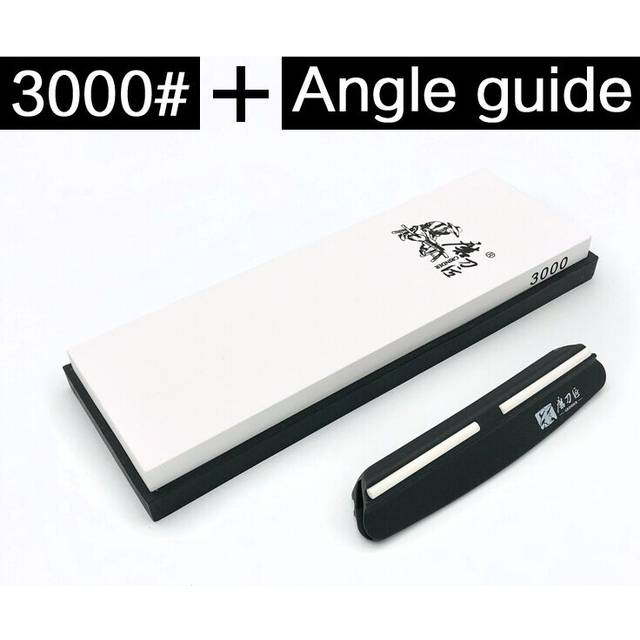 (a-Chocolate As shown) GRINDER Whetstone 240-8000#grit Angle guide Kitchen sharpening stone white alundum Fast knife sharpener TAIDEA sharpener system