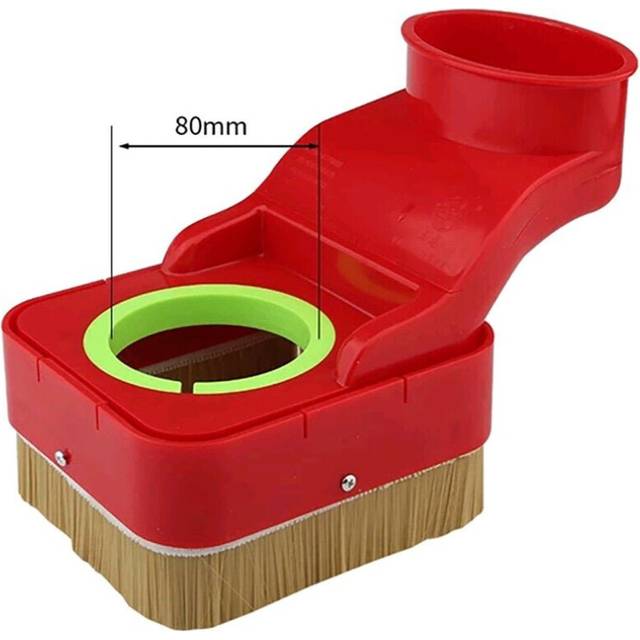 (80mm) 70/75/80/85/90/100mm CNC Dust Cover Brush Spindle wood working Engraving Milling Machine Cleaner Dust Collector