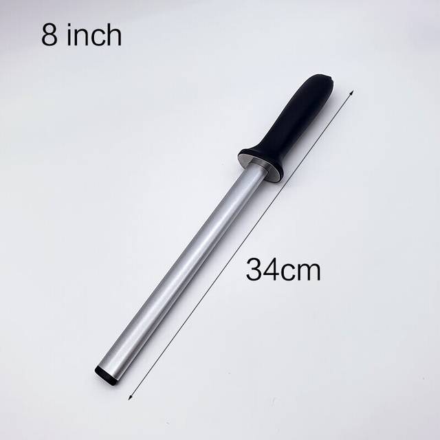 (a-8 inch) Oval diamond sharpener steel sharpener with ABS handle professional knife sharpener Sharpening rod musat diamond musat Sharpen