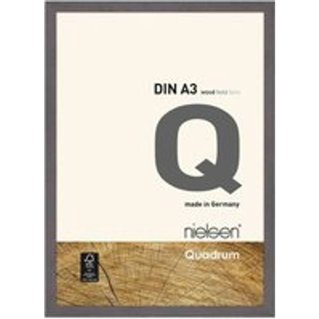 Nielsen Quadrum A3 Grey Wooden Picture Frame, Grey