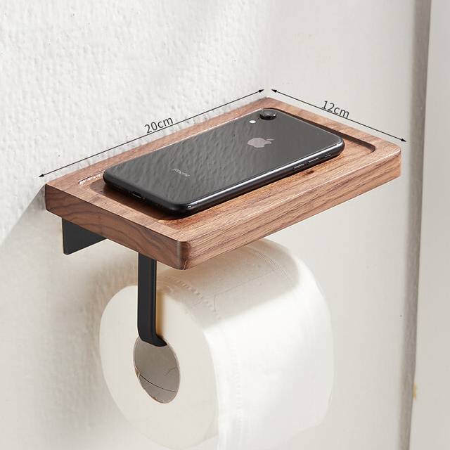 (a-BLACK 2) Toilet Tissue Roll Holders Wall Mount with Self  Screw for Small Items,Tissue Holder for Bathroom Kitchen Bedroom