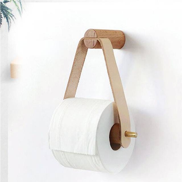 (a-White) Vintage Towel Hanging Rope Toilet Paper Holder Home Hotel Bathroom Decoration Supplies paper towel holder  toilet paper stand