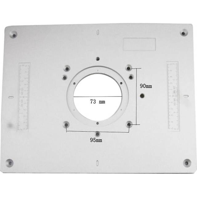 300*235*9.5mm Woodworking Trimming Machine Engraving Flip Board Multi-functional Diy Fine Tuning Aluminum Router Table Insert Board Trimmer Wood Engra