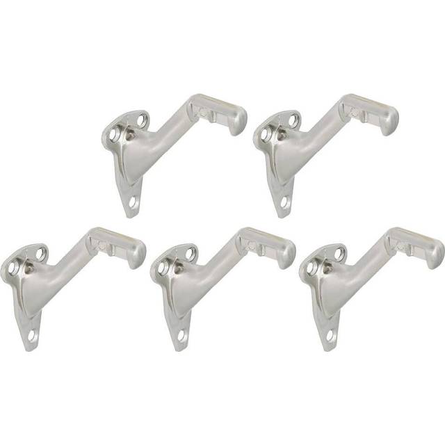 Design House 182006 Standard Handrail Bracket  5-Pack  Satin Nickel  5 Count