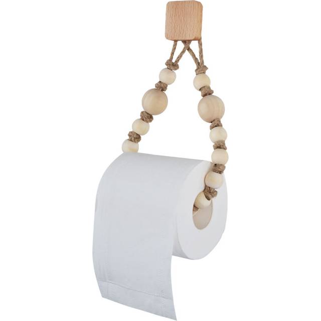 (a-square) Round Hook Hemp Toilet Paper Holder Vintage Towel Hanging Rope Toilet Paper Holder Home Hotel Bathroom Decoration Supplies