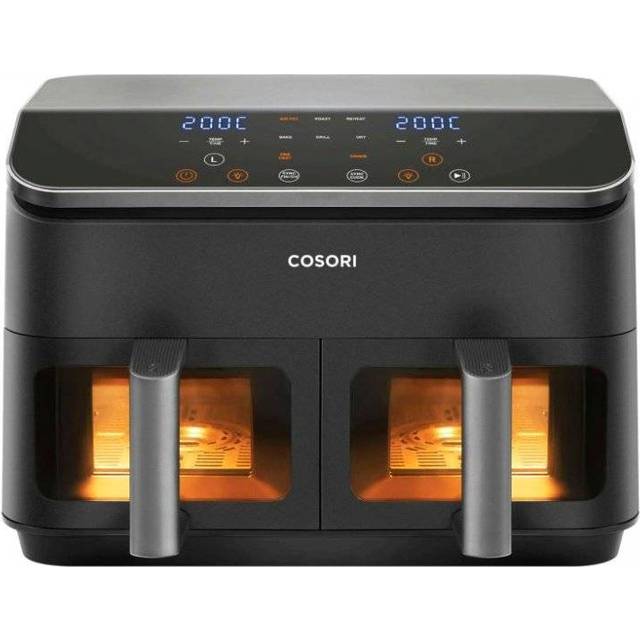 Cosori Dual Basket 8.5-litre Air Fryer Airfryer - Få leveret fra i morgen - Vi matcher laveste netpris*
